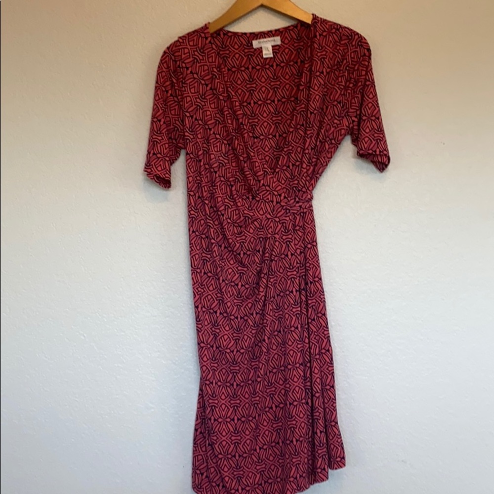 Maternity wrap dress